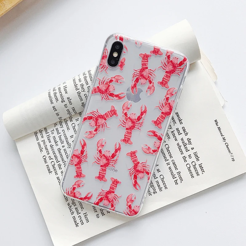 Мягкий чехол из ТПУ с рисунком насекомых для iphone 11Pro Max XR X XS 6 6S 7 8 Plus простой милый