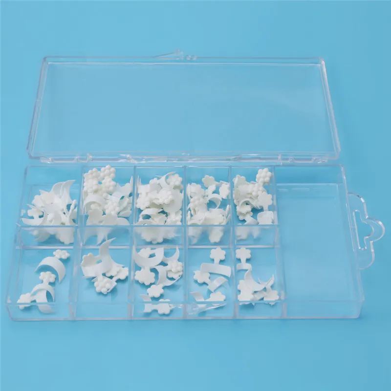 Горячая Распродажа Короткие акриловые накладные кончики для дизайна ногтей