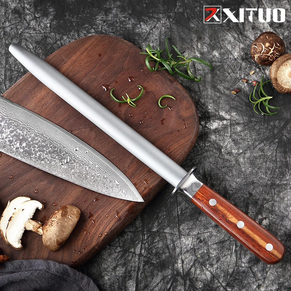 

XITUO Knife Sharpener Professional Kitchen Sharpening Rod Diamond Sharpening Stick New Kitchen Knife Sharpener Tool