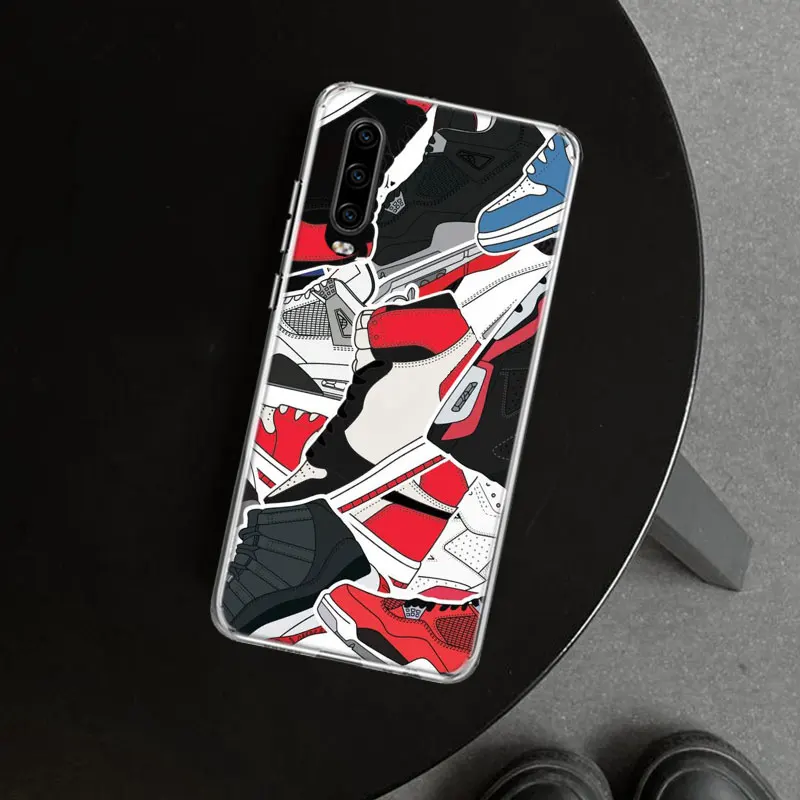 Модный брендовый чехол для телефона с изображением кроссовок Huawei P30 P20 P40 P10 P50 Mate 20