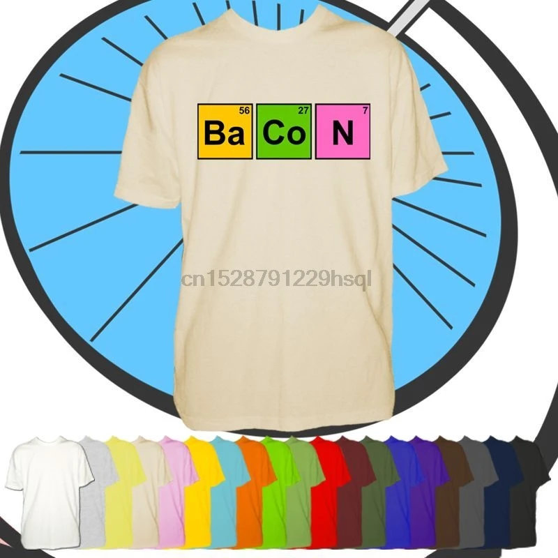 Mens Bacon Tshirt - Science Based Meat Lover Inspired Funny T Shirt New Gift fashion t shirt free shipping cheap tee |