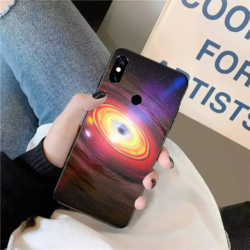

Space black hole Cosmic sky luxury design shell Phone Case For Xiaomi Redmi note 7 8 9 t max3 s 10 pro lite