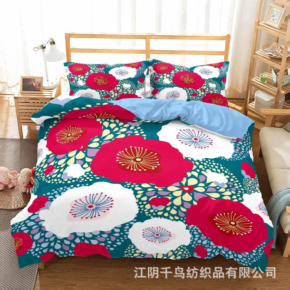 

Opium Poppy Flower Bedding Sets Australia /Europe/USA Full Queen King Size Quilt Bed Duvet Cover Pillow Case 2-3 Pieces Sets