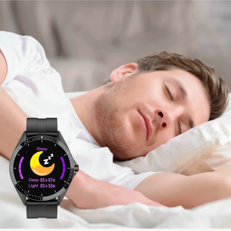 

GW16 Smart Watch Heart Rate Blood Pressure Oxygen Sleep Monitor IP68 Waterproof Sports Mode Weather Display Bluetooth Smartwatch