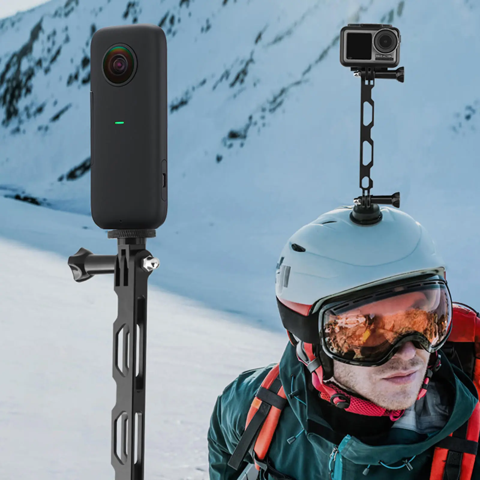 Удлинитель Gosear универсальный кронштейн для шлема из алюминиевого сплава GoPro Insta