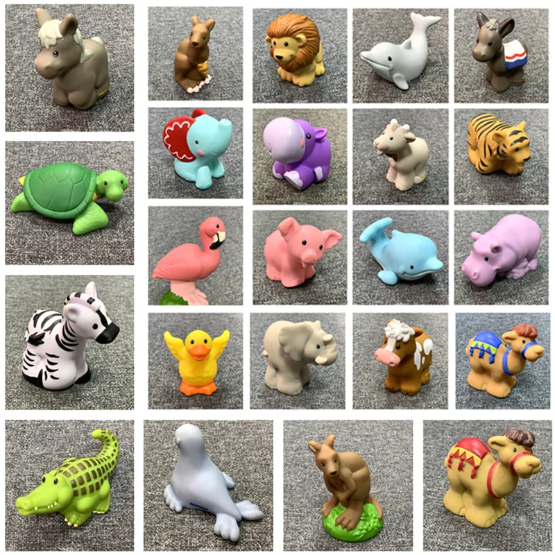 Фигурка Фишера 1 шт. куклы маленький мини человек зоопарк животное Кит Лев