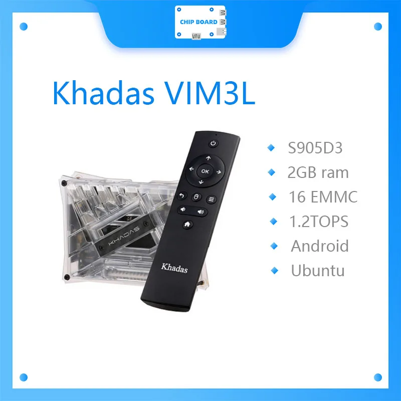 

Набор Khadas VIM3L SBC HTPC: Amlogic S905D3-N0N SBC с чехлом DIY