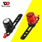 WEST BIKING Водонепроницаемый светодиодный велосипедный задний светильник USB Перезаряжаемые 3-режимный Безопасность Предупреждение светильник вес Велоспорт велосипед лампы красный хвост светильник