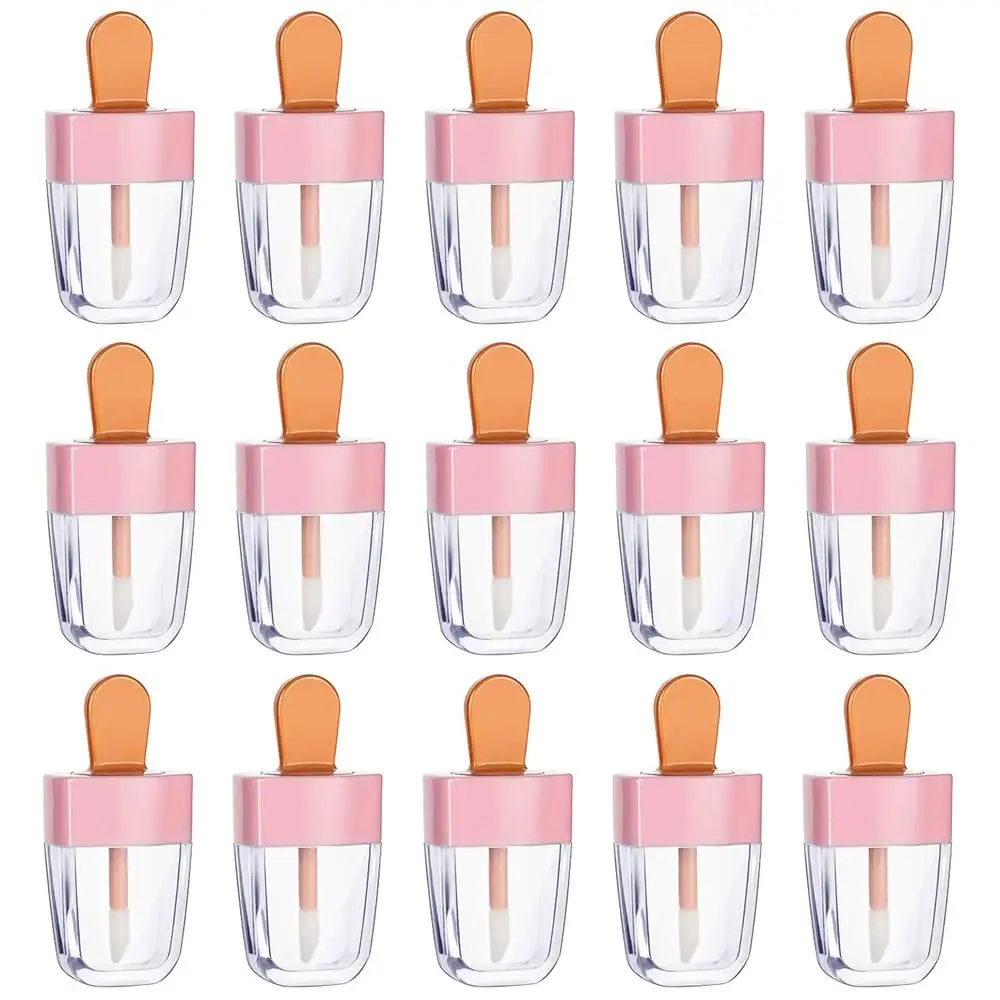 

10 шт., 8 мл, модные тюбики для блеска для губ, пустая бутылка, контейнер для глазури для мороженого, губ, пустая трубка «сделай сам», пустая емк...