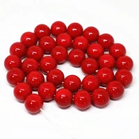 factory outlet dark red baking paint loose beads 468101214mm charms elegant diy beauty gift jewelry making 15inch b1624