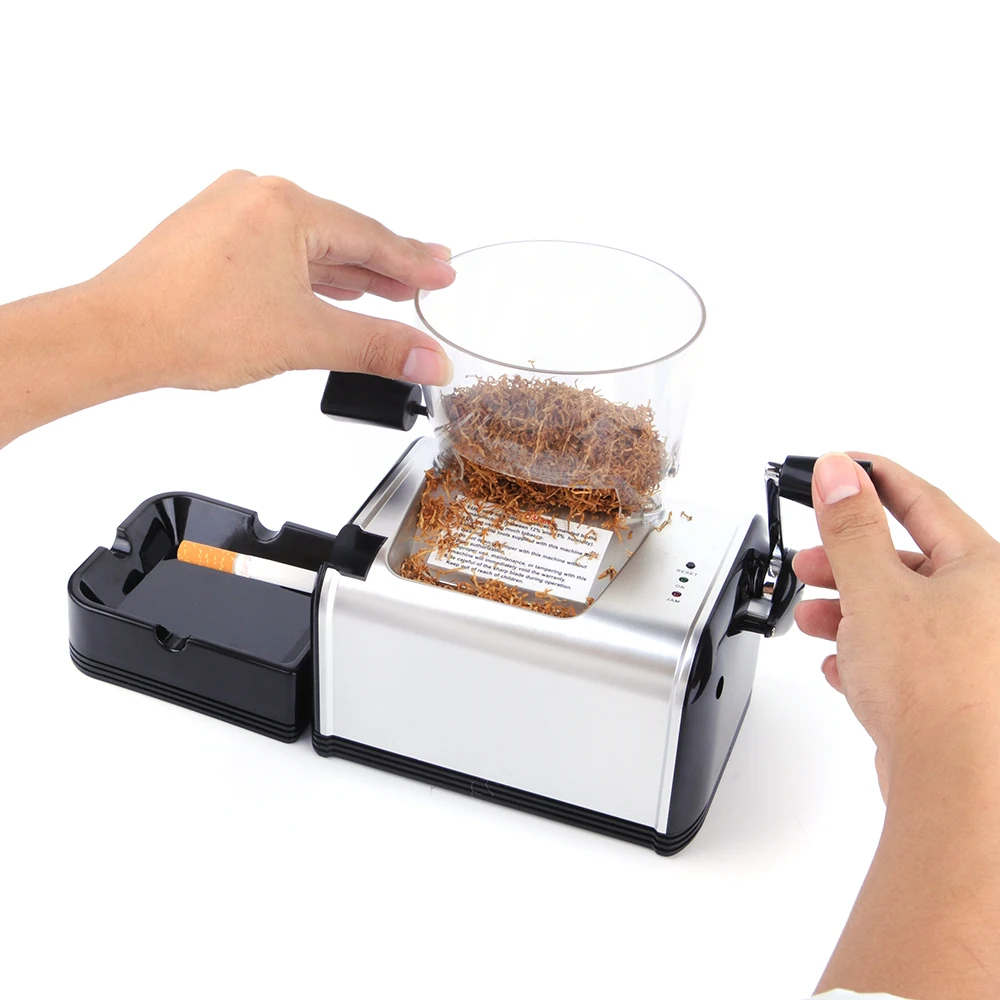 Cigarette rolling machine electric automatic tobacco maker electronic gadgets roller cigarettes DIY 8mm tube smoking men gift