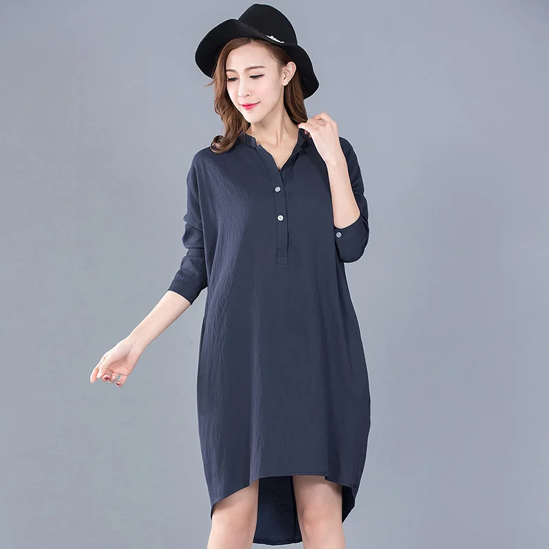 

summer, the new medium and long section plus fertilizer plus plus size women's shirts and dresses are fat mm cotton and skirts