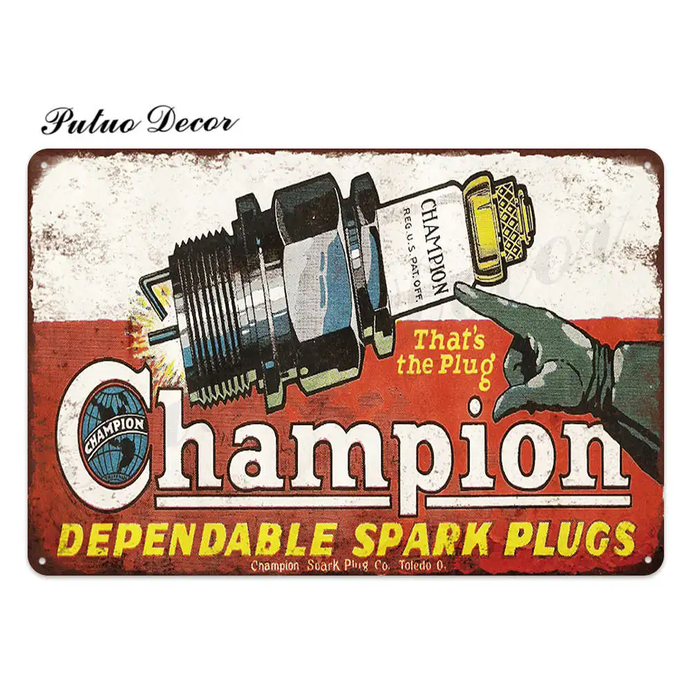 TH3510 Metal Sign Plaque Metal Vintage Garage Tin Sign Metal Plate Retro Garage Decor Bar Pub Man Cave Decor - Цвет: TH3510