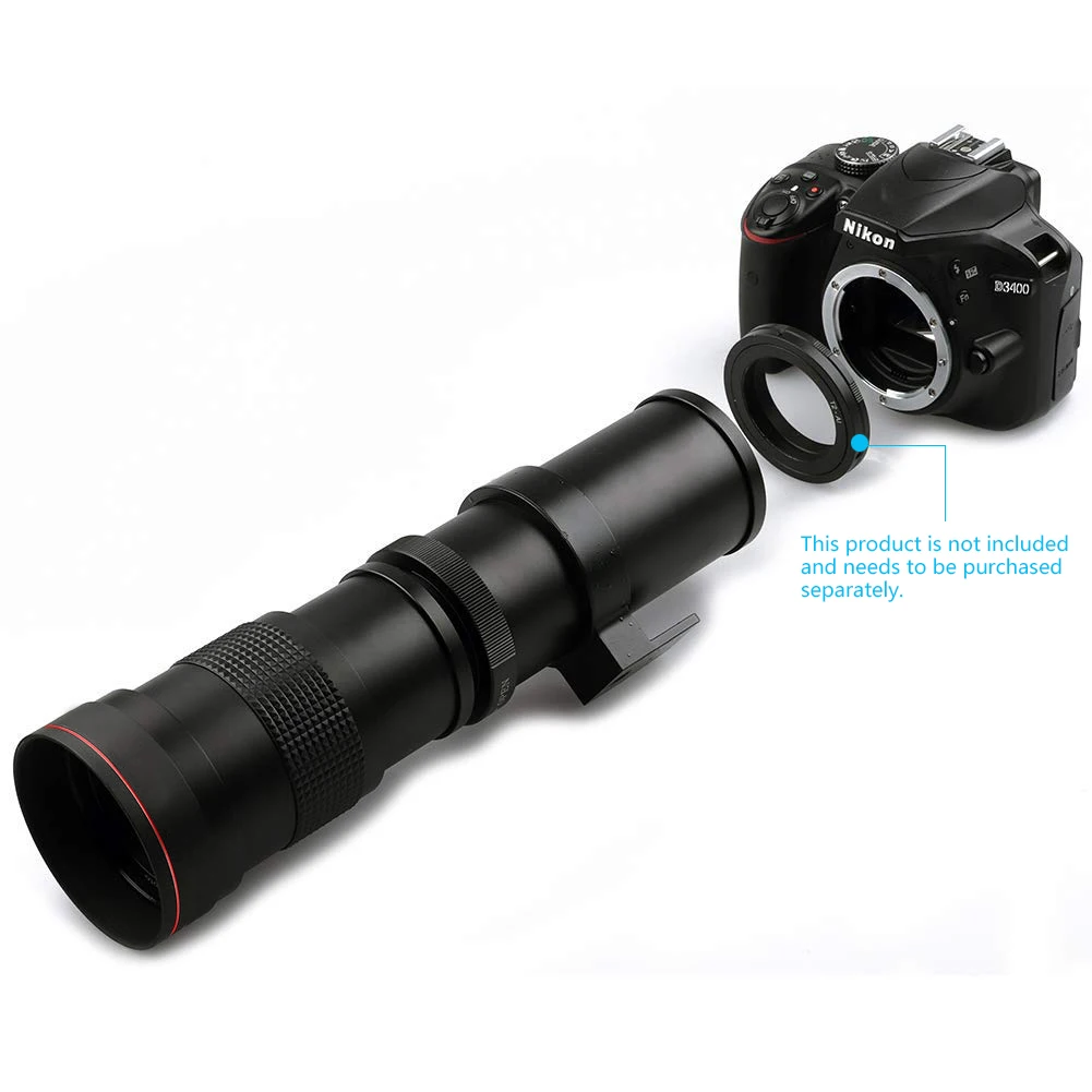 Mcoplus 420-800 мм F8.3-16 супер телеобъектив ручной зум-объектив для Nikon D7100 D5300 D5100 D3200 D750 D3100 DSLR камеры