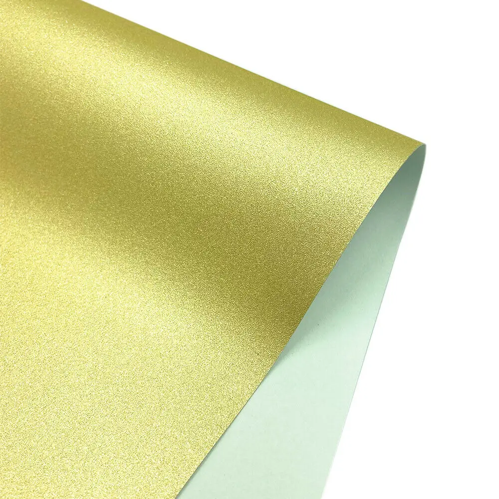 Со сверкающими золотистыми проклееные винил Стекло металл изготовление