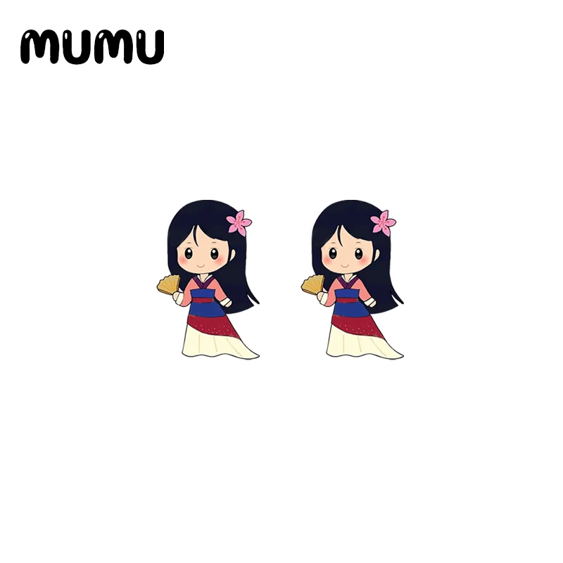 2021 Новое платье принцессы Эльзы серьги-гвоздики в форме Ариэль королева