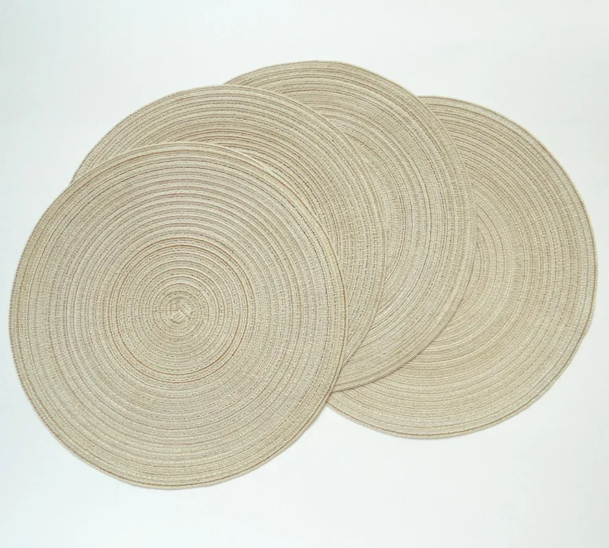 Скандинавский круглый Настольный коврик Нескользящие подставки для напитков
