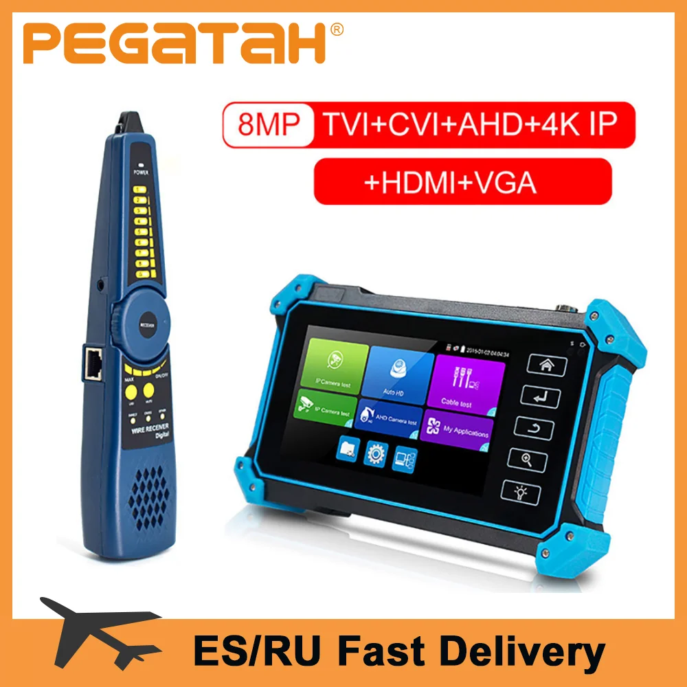 IP CCTV тестер 1080P камера AHD CVI TVI SDI 5 дюймов сенсорный 4K HDMI VGA вход безопасности poe IPC