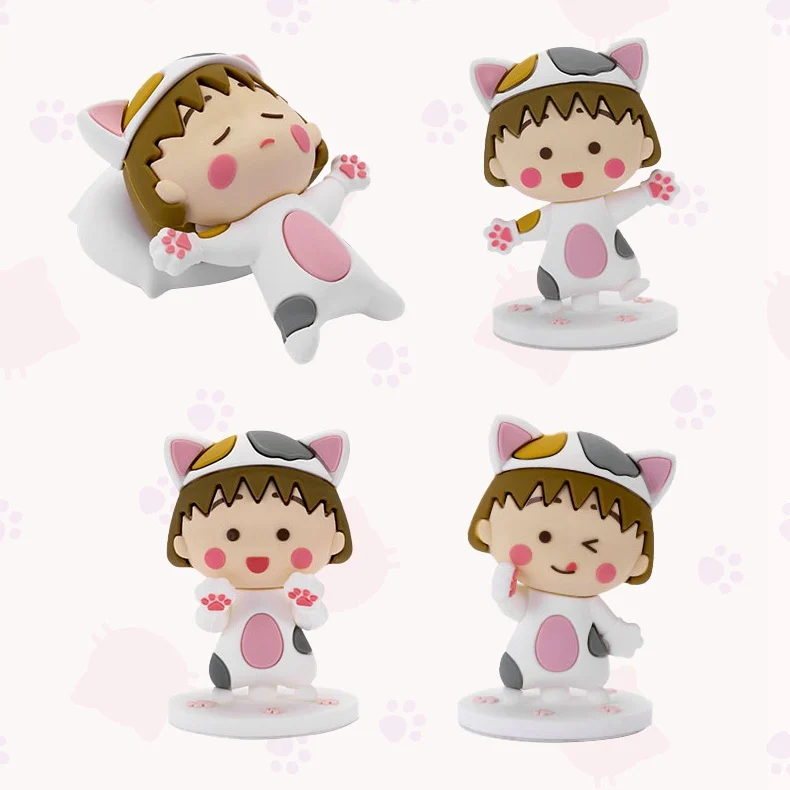 

Cute Little Maruko Joint Blind Box Cute Girl Heart Full Set of Handmade Anime Two-dimensional Ornaments Gift Tide Gift Box