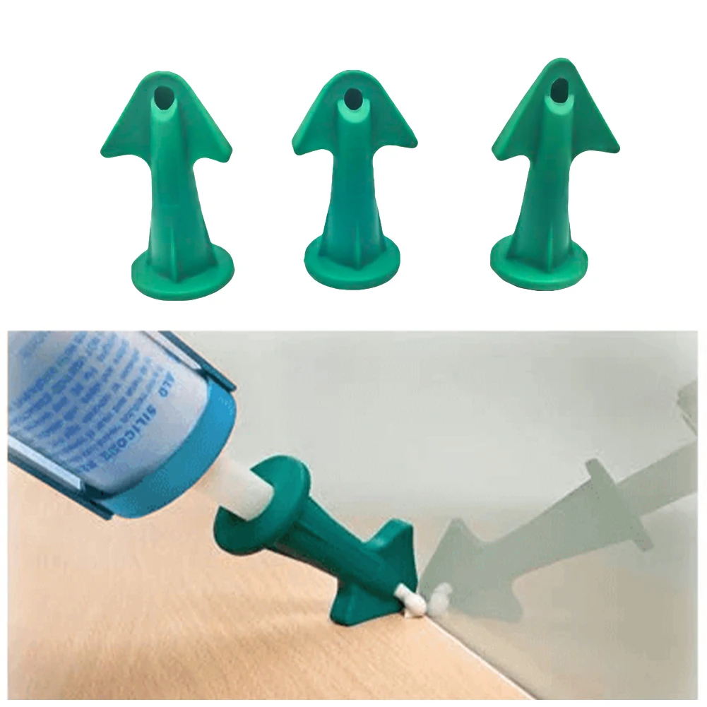 

3 In 1Silicone Remover Caulk Finisher Sealant Smooth Scraper Grout Kit Tools Glue Nozzle Cleaning Tile Dirt Tool
