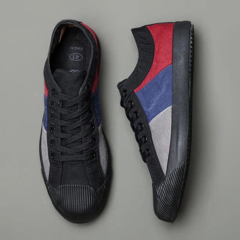 

Ebulapn Brand Men Canvas Sneaker Shoe Spring Autumn Soft Sole Vulcanized Shoes Breathable Male Patchwork Simple Flats E90110