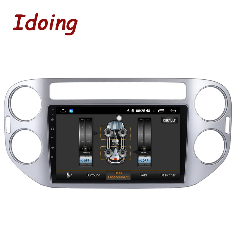 Idoing 9 &quot4G + 64G 2.5D QLED автомобильный Радио мультимедийный плеер для Tiguan 2010 2015 DSP GPS