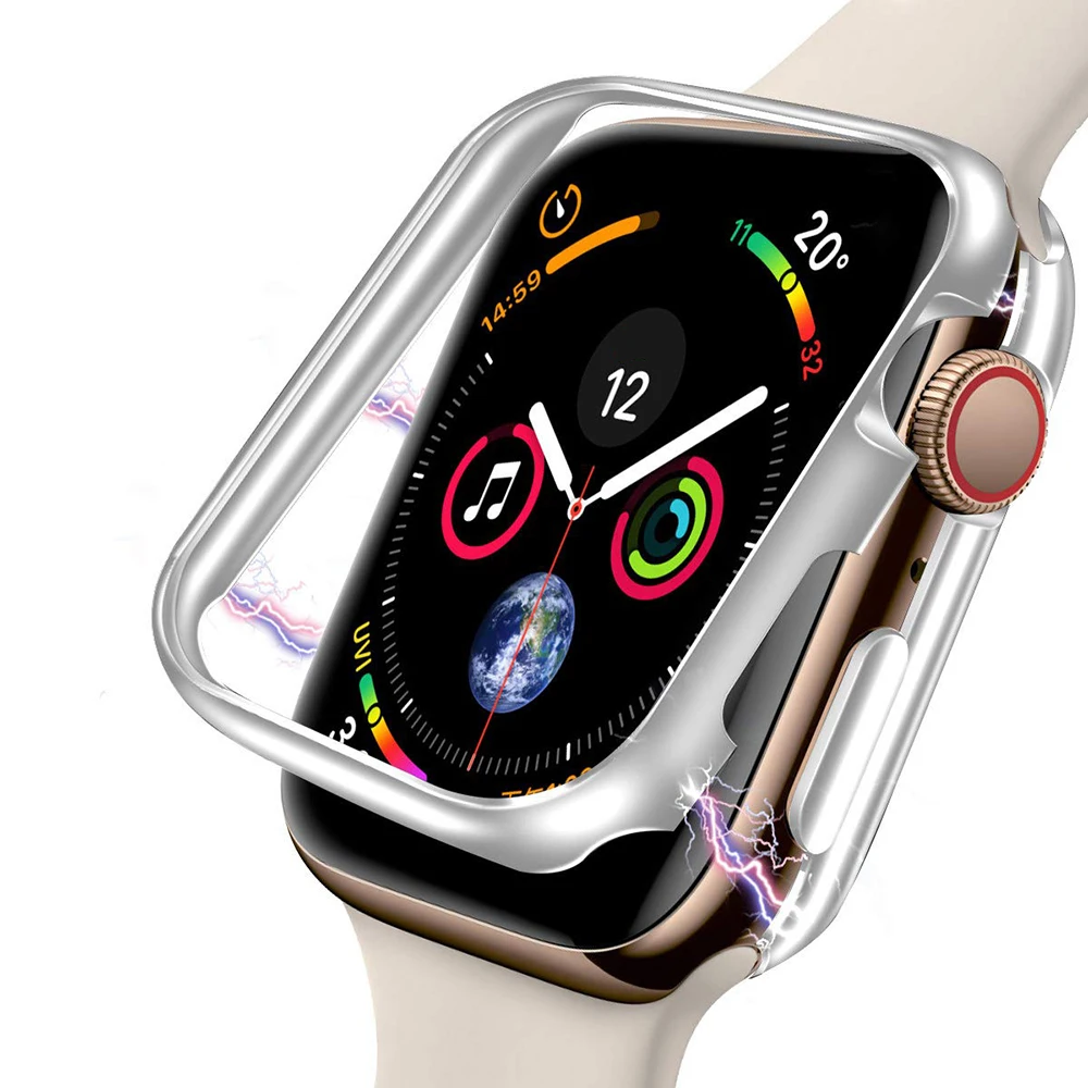 Тип магнитный протектор чехол для Apple Watch series 4 5 40 мм 44 мм 360 крышка Полный алюминиевый корпус для Iwatch 3 2 1 38 мм 42 мм