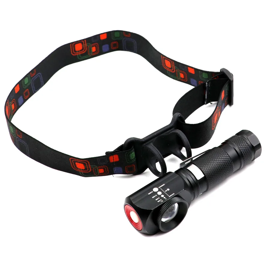 Светодиодный головной фонарь Cree T6 с зумом 18650 10 Вт USB для кемпинга охоты