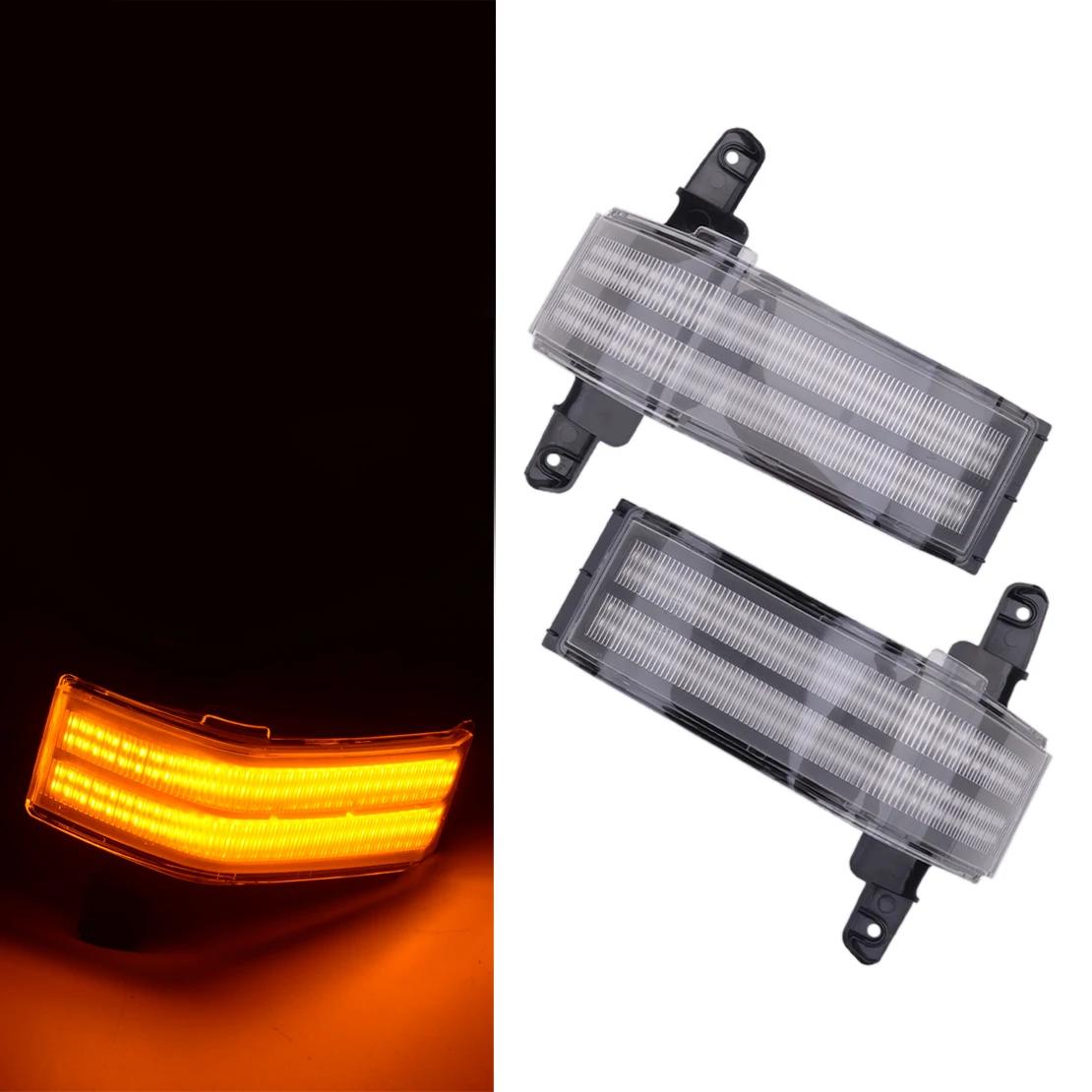 

Светодиодный двойной цвет переменчивый светодиодные полосы по бокам Зеркало заднего вида поворота Габаритные светильник лампа подходит д...