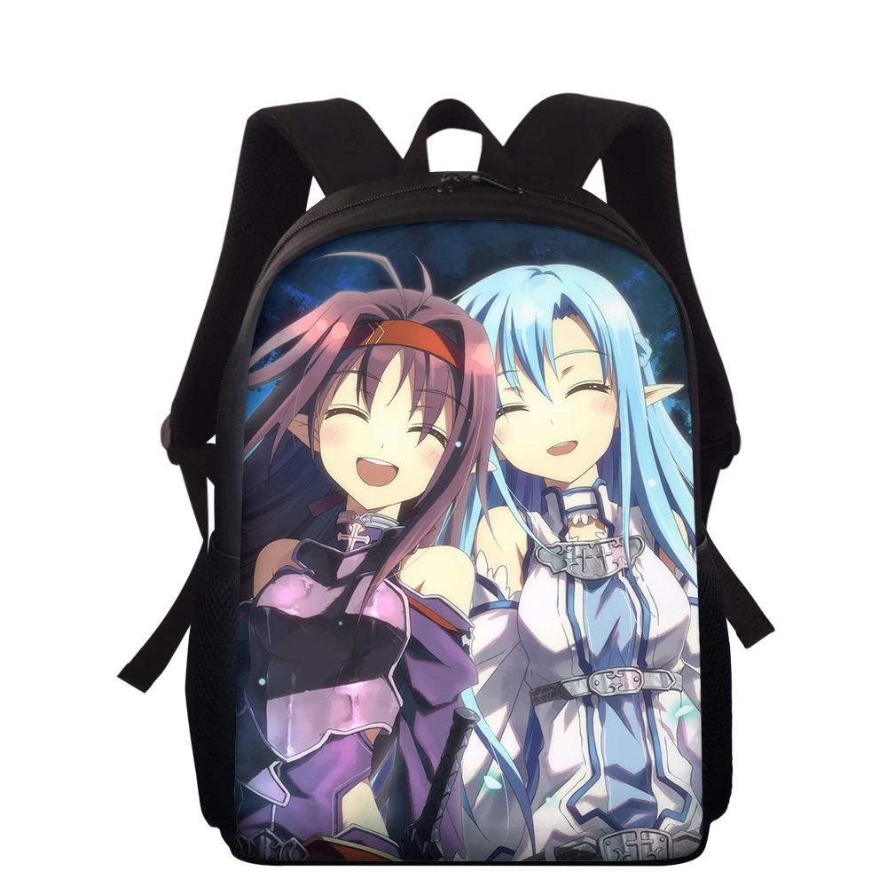 Брендовые индивидуализированные школьные рюкзаки с аниме-принтом для девочек и мальчиков, сумка для книг, 15 дюймов, школьный портфель для у...