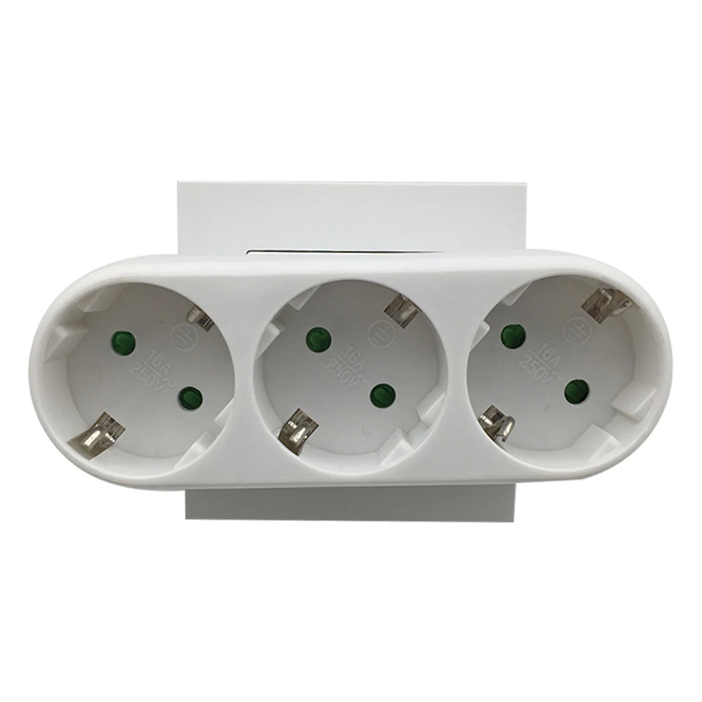 Европейский переходник с 1 на 2 /1 3 канала розетка адаптер ЕС стандарт питания 16A