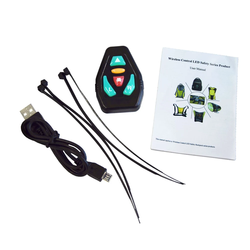 

Vest Portable Backpack Signal Steering Light Waterproof Durable Riding Practical Led Pendant