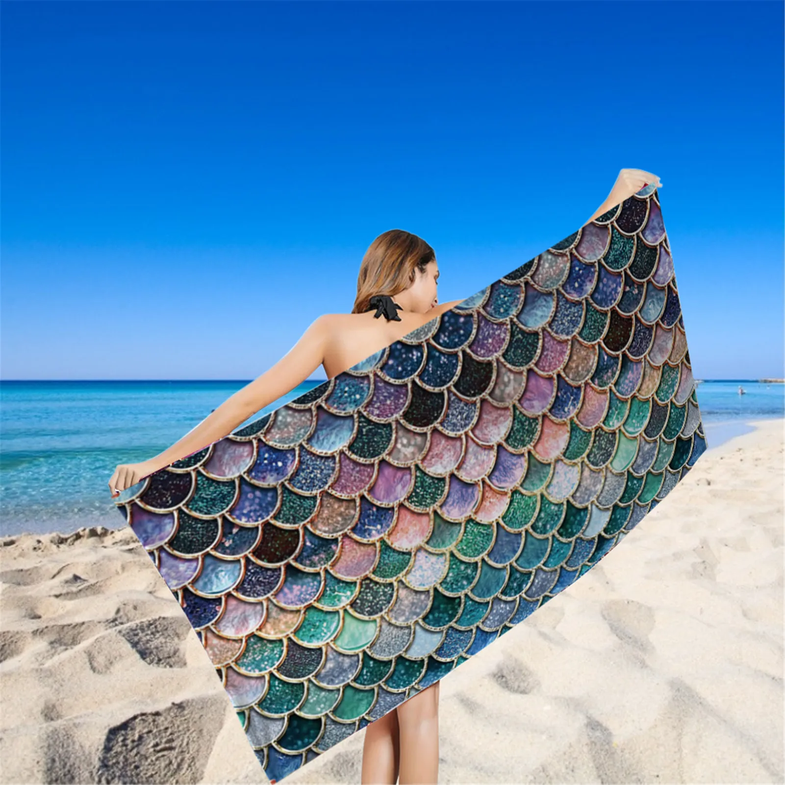 Полотенце банное быстросохнущее с креативным принтом | Спорт и развлечения