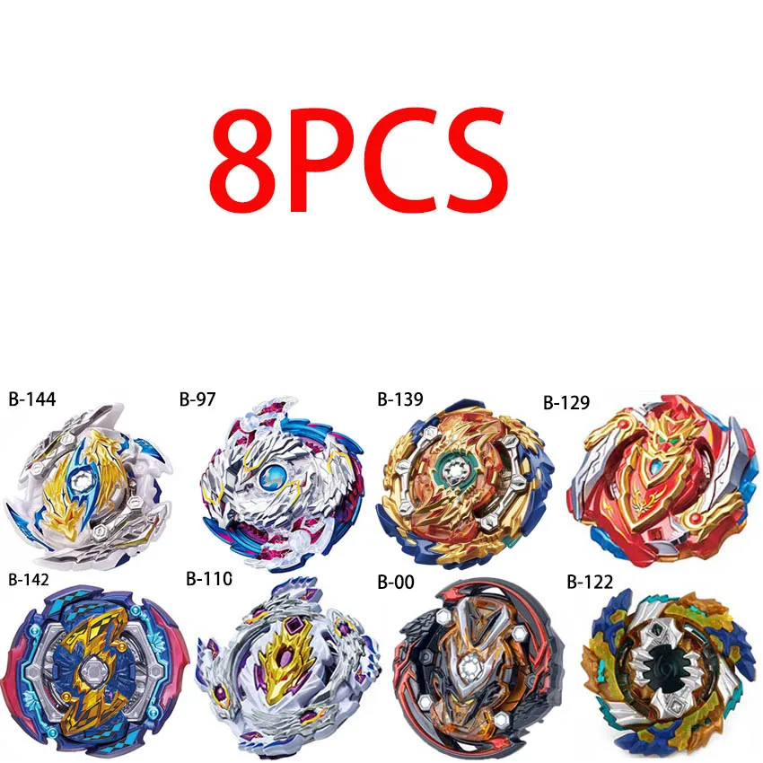8pcs Beyblade лопающиеся игрушки бейблейд, Арена хранения коробка пусковая Toupie Металл Fusion Бог игрушка волчок подарки для мальчиков - Цвет: 8pcs