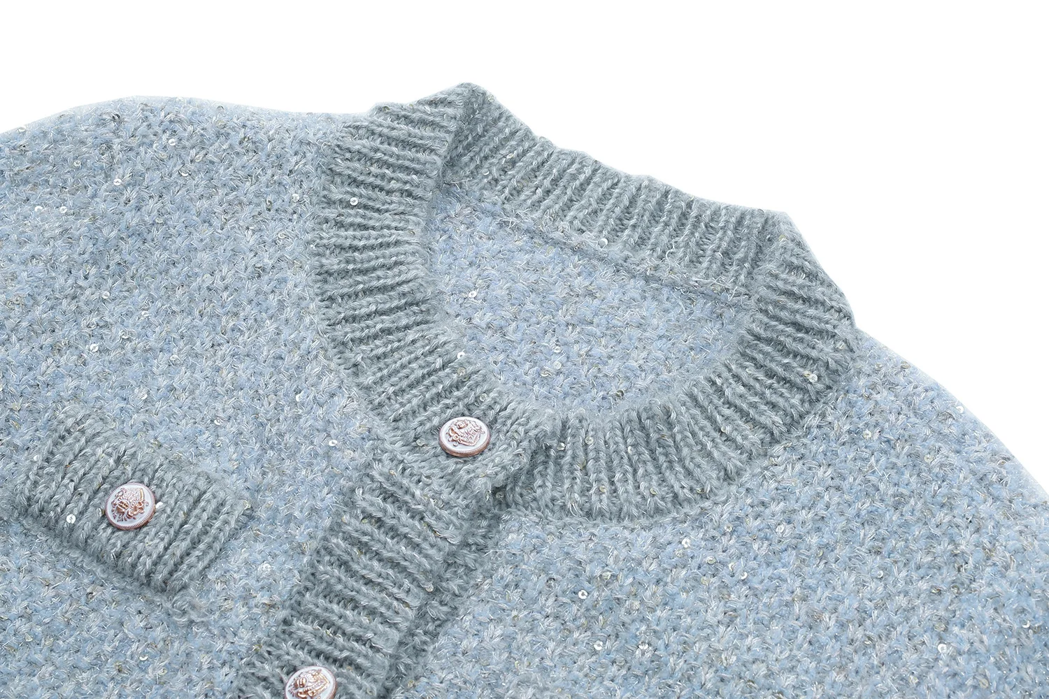 

Blue Designer Women's Cardigan Single Breasted knitting Tops Elegant Jacket Coat Winter Fall Elegant Clothing Female Sweater
