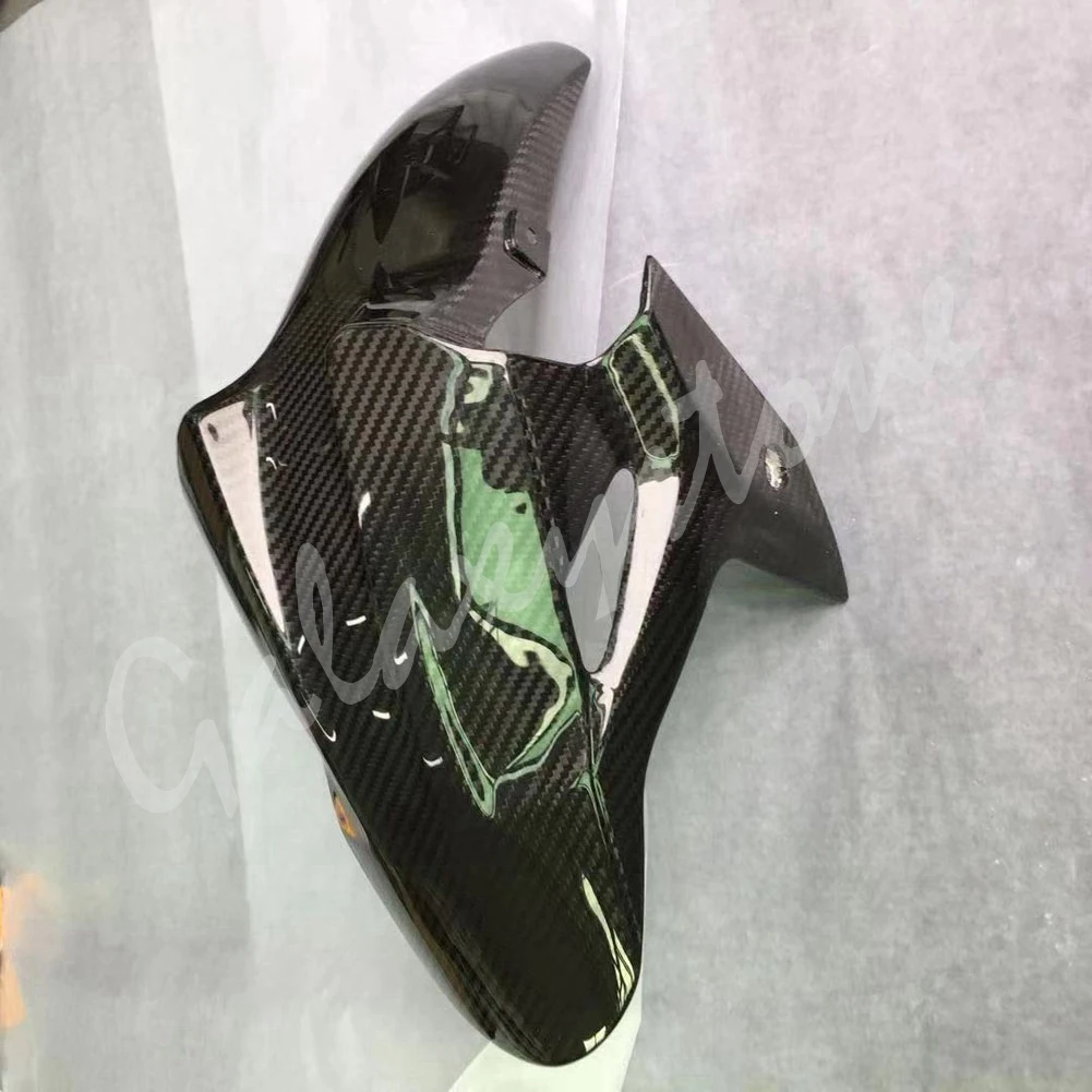 3K твил Настоящее углеродное волокно подходит для KAWASAKI NINJA 400 2018 переднее крыло Hugger