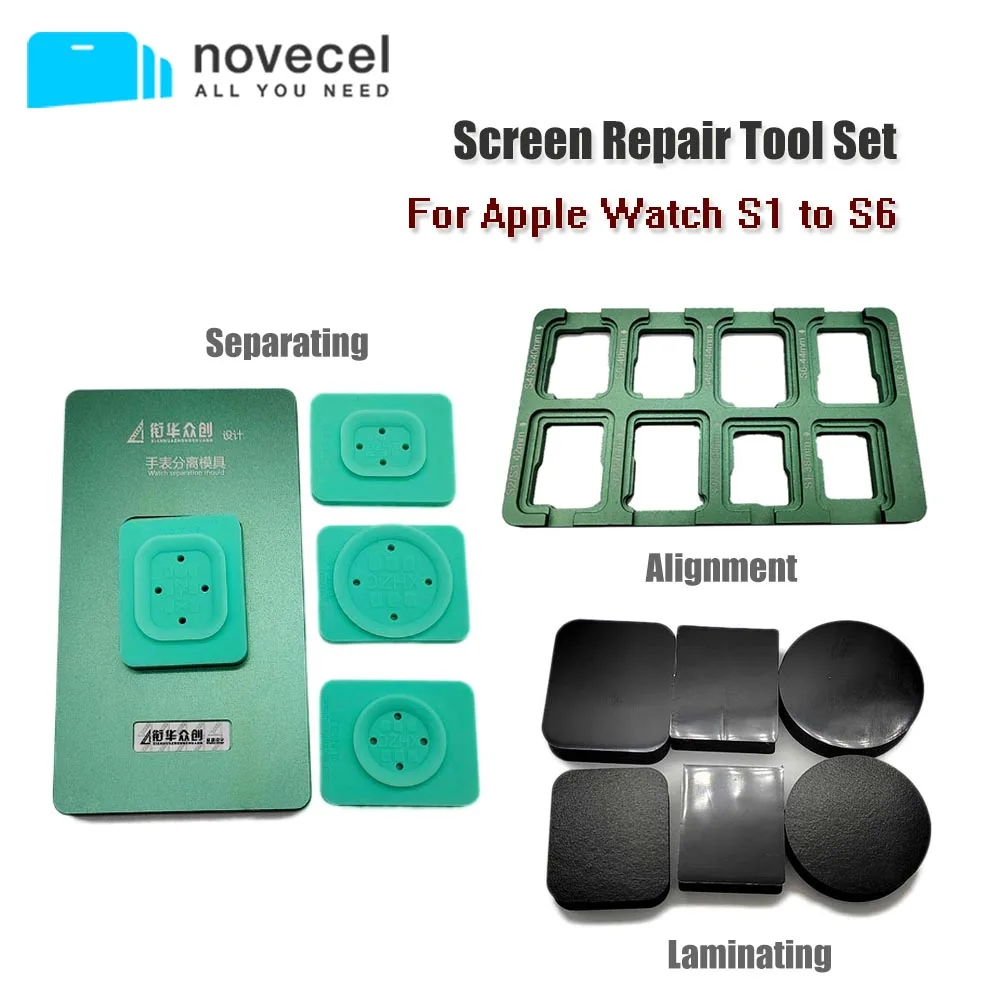 Enlarge For Apple Watch S1 S2 S3 S4 S5 S6 LCD Screen Refurbish Mold Separating / Alignment / Laminating Mould for iWatch Repair Tools
