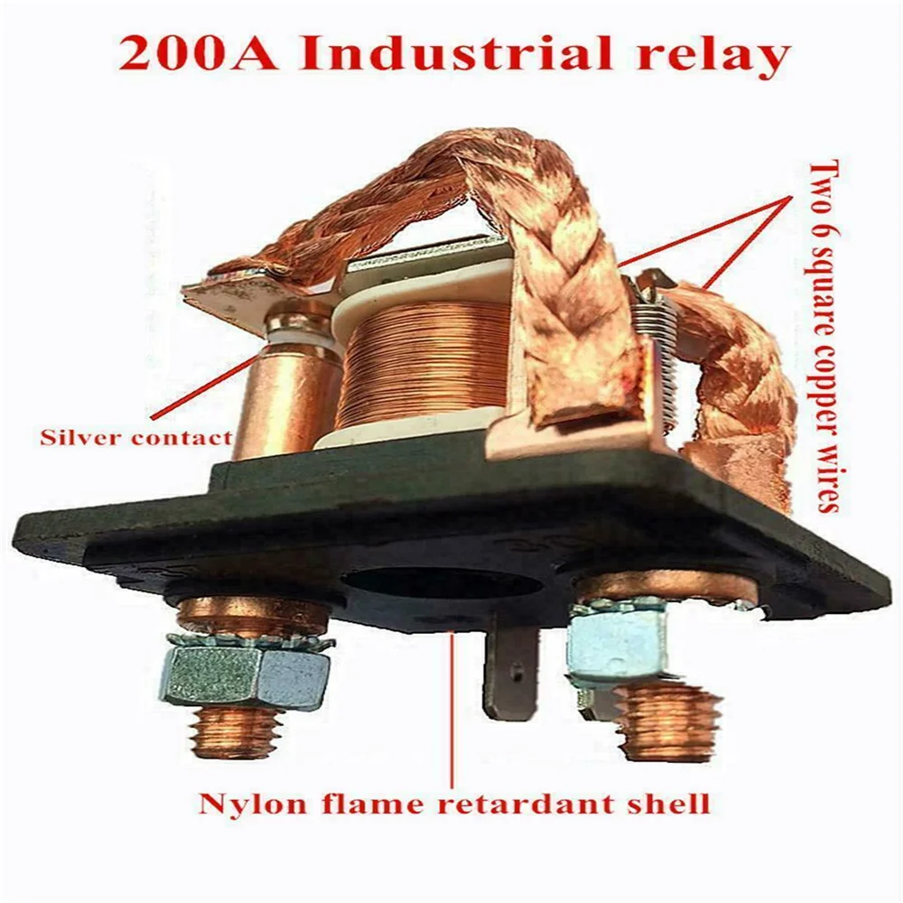 

12V 200A Car Battery Switch Latching Relay Integrated Cut Off Isolator With Wireless Remote Control Electronic Protector