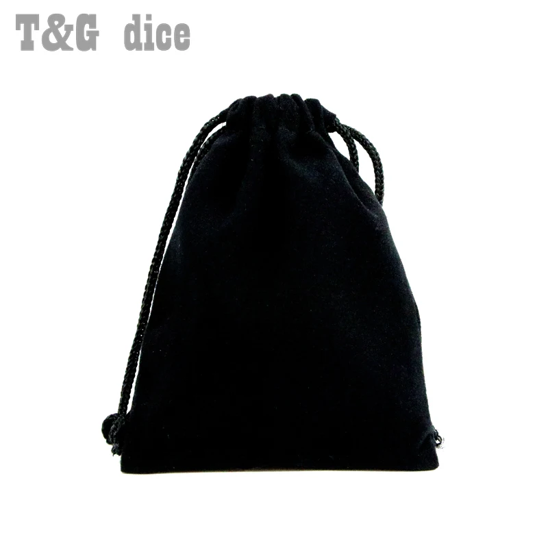 20pcs/set Dice bag 8.5*10cm(3.35*4&quot) Black Velvet Pouch/Jewelry Bag Christmas Wedding Gift Bags &amp Pouches Board Game | Спорт и