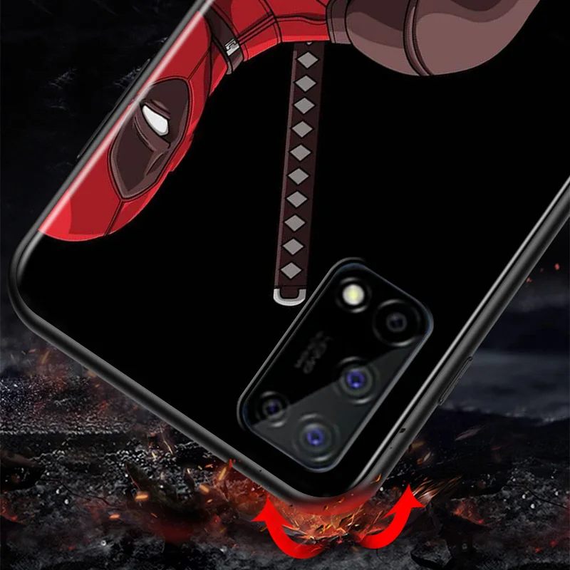 

Marvel Avengers Super Hero Deadpool For Huawei Honor V9 Play 3E 8S 8C 8X MAX 8A 2020 Prime 8 7S 7A Pro 7C Soft Black Phone Case