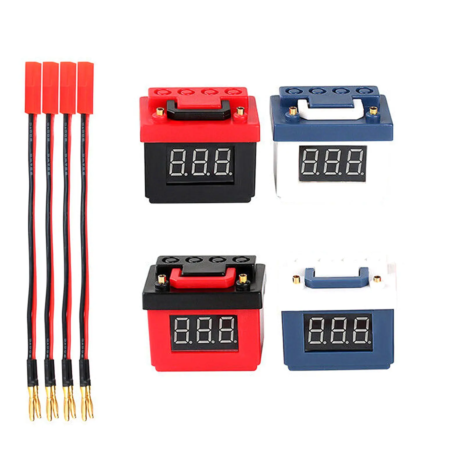 

6-15V Alarm Lipo Battery Decoration for 1/10 RC TRX4 Axial SCX10 90046 Traxxas TRX4 TRX6 Low Voltage