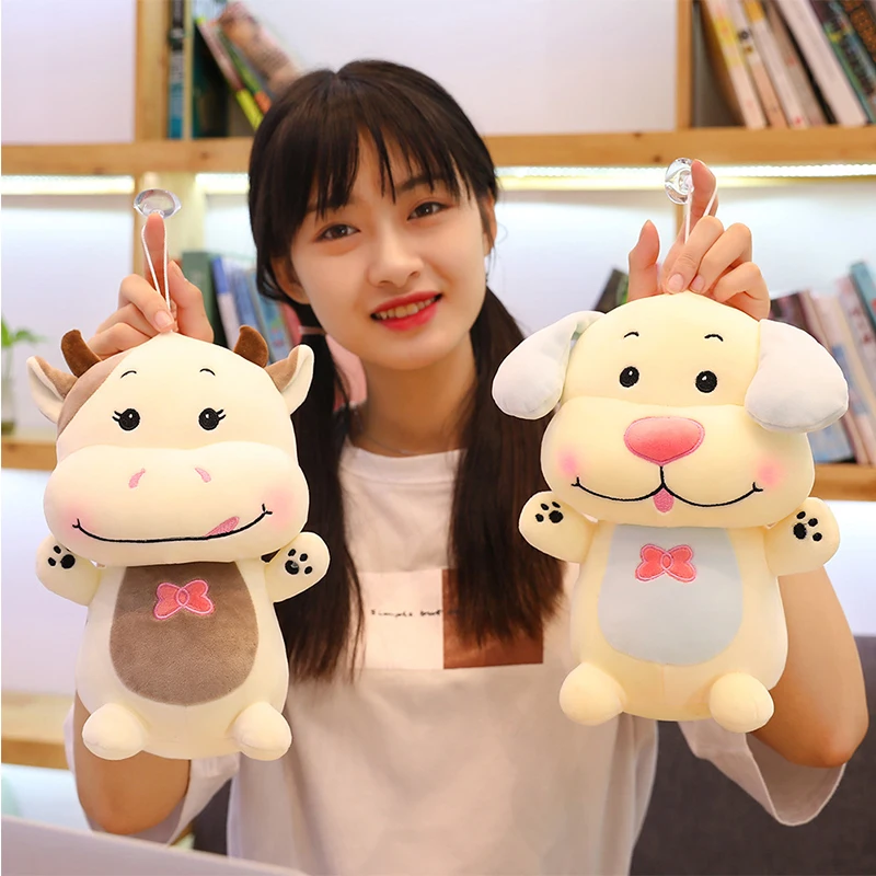 27 50 см Прекрасные Детские игрушки мультфильм корова собака фигурка животного плюш корейский щенок скот