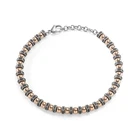 Runda мужской браслет из бисера розовое золото 161820 + 3 см винт из нержавеющей стали ювелирные изделия ручной работы модные