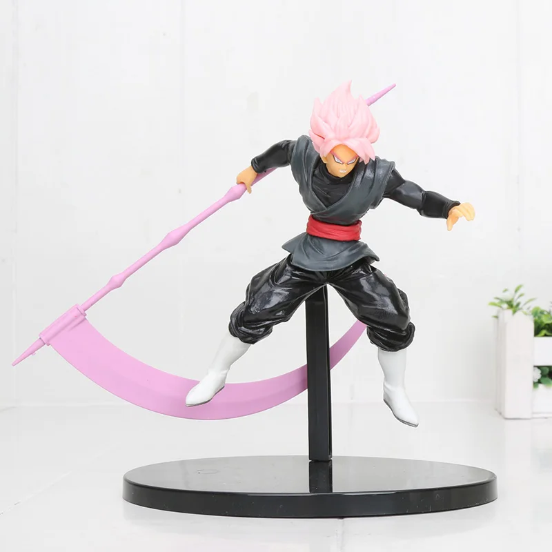 opp bag 18 см Аниме Драконий жемчуг Супер Саян Гоку черный Zamasu ПВХ Фигурки Dragon Ball Z BWFC Гоку фигурка модель игрушки - Цвет: opp bag