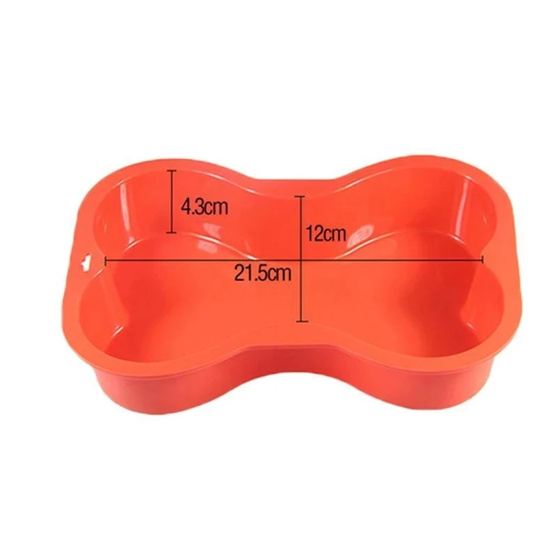 

Silicone Mold Chocolate Mold Fondant Patisserie Mould Dog Bone Shape Cake Mode DIY Decoration Tools Kitchen Baking Accessories