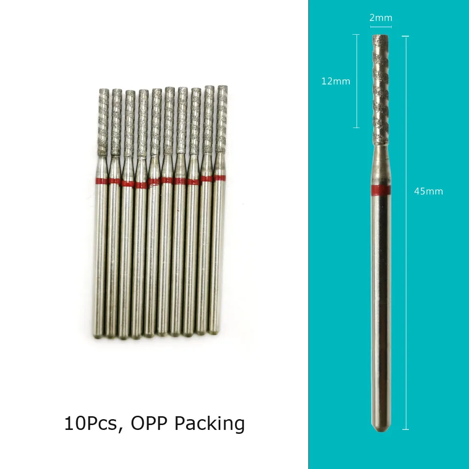 Фрезы HYTOOS для маникюра алмазные фрезы удаления кутикулы 10 шт. аксессуары ногтей |