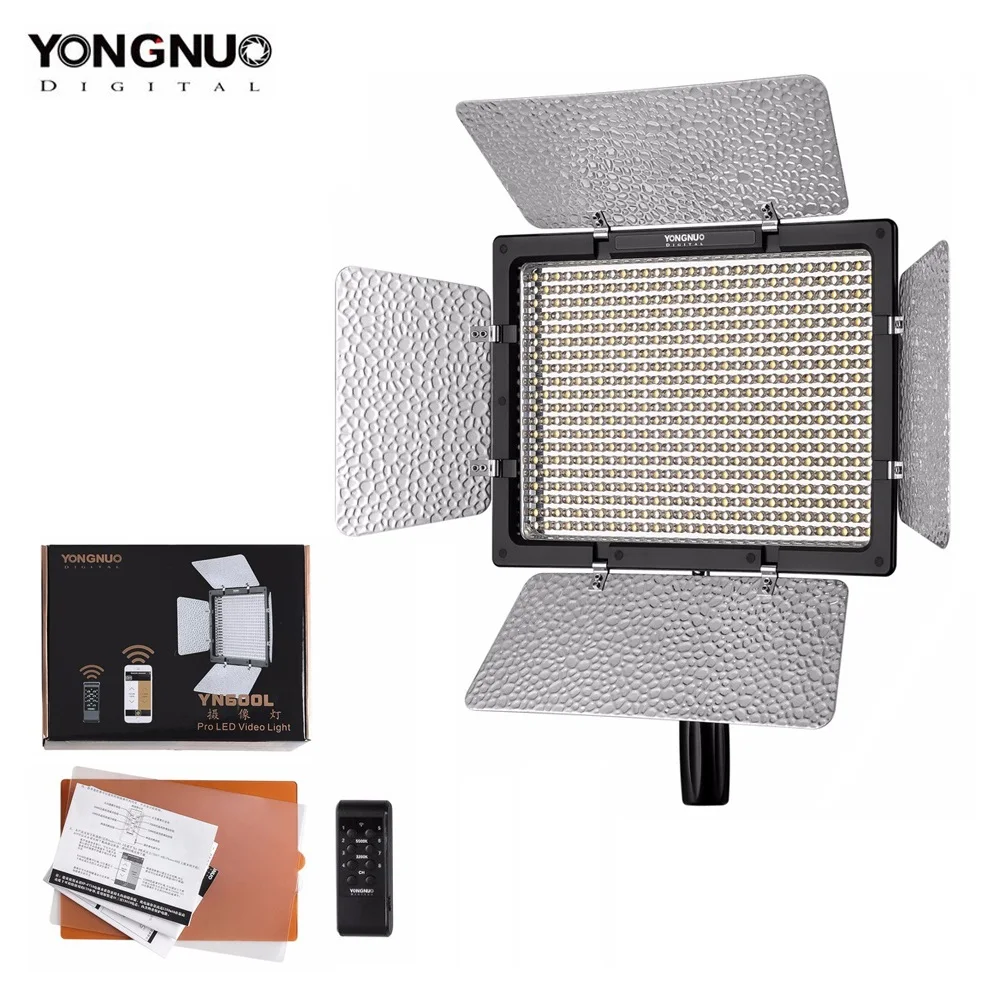 Светодиодная панель для видеосъемки YONGNUO YN600L YN600 с регулируемой цветовой