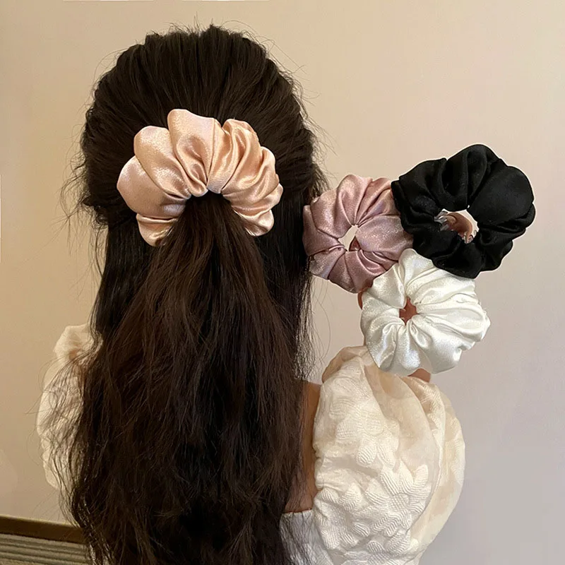 

Новинка 2021, заколка для волос в виде птичьего гнезда, держатель для волос, зажим для пучка волос, однотонные атласные аксессуары для волос, г...