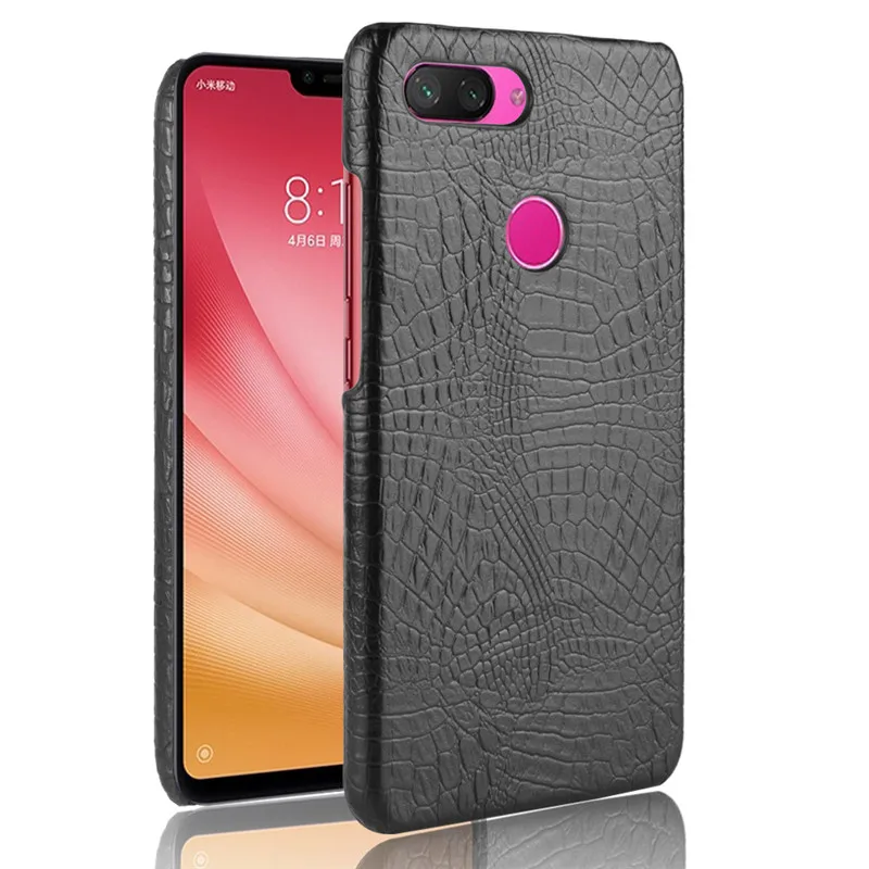 Для Xiaomi mi 8 Lite чехол с крокодиловым узором для xiomi глобальная версия телефона