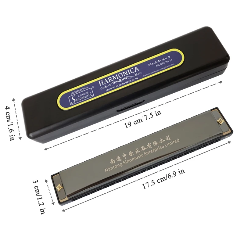 Гармоника с 10 отверстиями и 24 Ключ C Mouth Ogan Woodwind музыкальный инструмент твердым